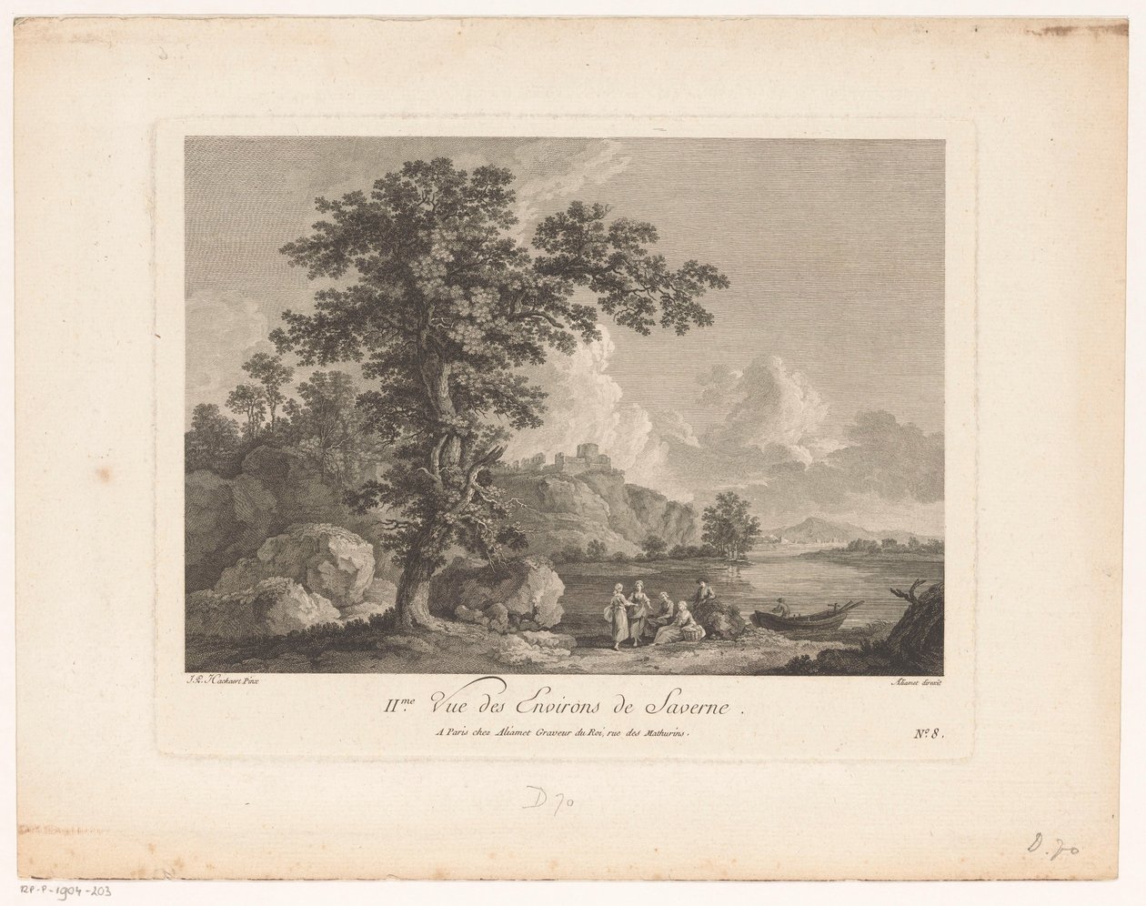 萨维纳周围的风景
IIme vue des environs de Saverne（物名） 作者 雅克·阿利亚梅（可能）