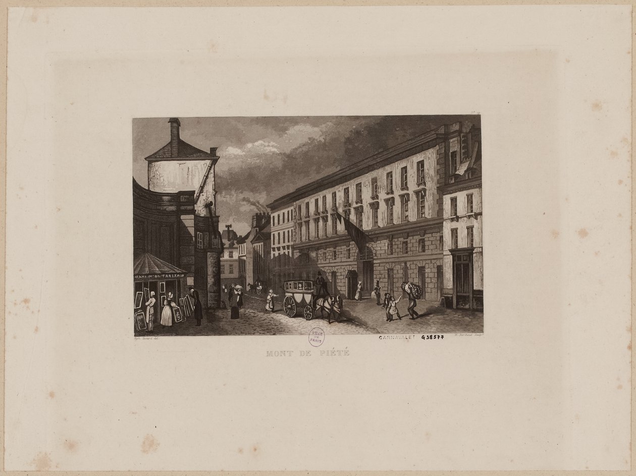 1864年以前的皮埃特山（aquatint） 作者 雅克·阿方斯（雅克·德斯塔德）