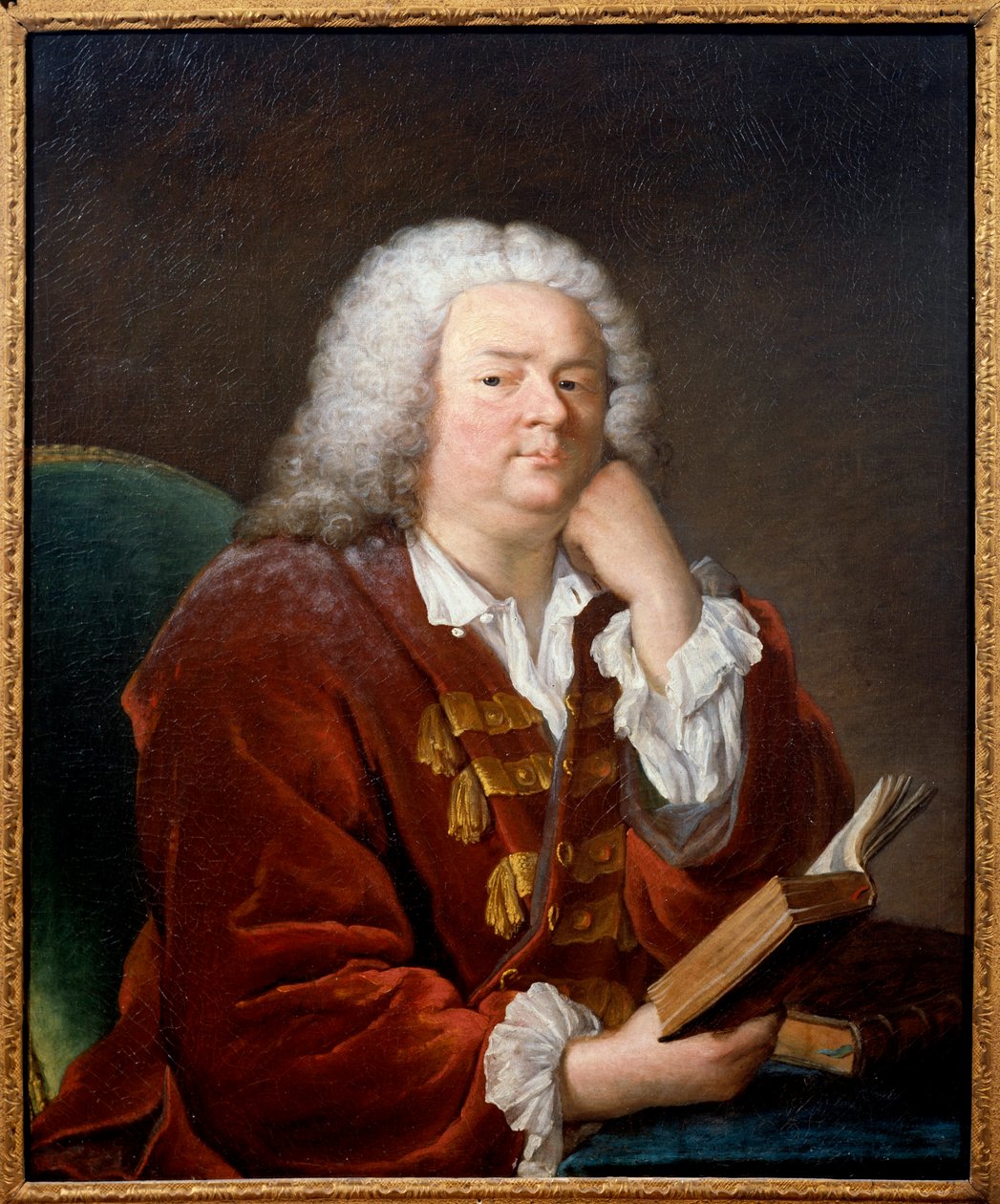 让·巴蒂斯特 (Jean-Baptiste) 卢梭 (Jean-Baptiste) 卢梭 (1670-1741) 抒情诗人的肖像 雅克·安德烈·约瑟夫·阿维 (Jacques Andre Joseph Ave) 作画，dit le Camelot ou Avet le Batave (1702-1766) 18 世纪太阳。 0,91x0,79 m - 让·巴蒂斯特 (Jean-Baptiste) Rousseau (1670-1741) 的肖像，lyr 作者 雅克·安德烈·约瑟夫·卡米洛特