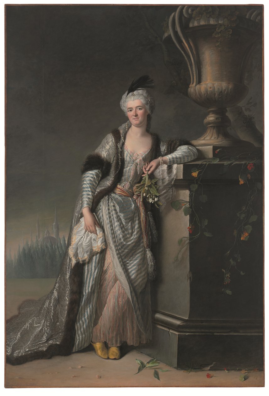 饰演苏丹娜的圣-莫尔-德奥里尼侯爵夫人全身像 作者 雅克·安德烈·约瑟夫·卡米洛特