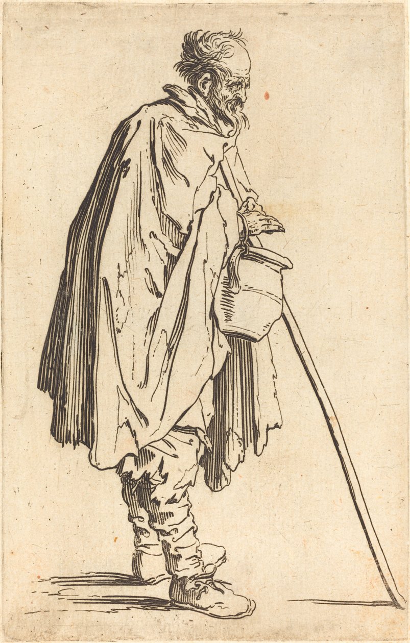 带锅的乞丐，约1622年。 作者 雅克·卡洛