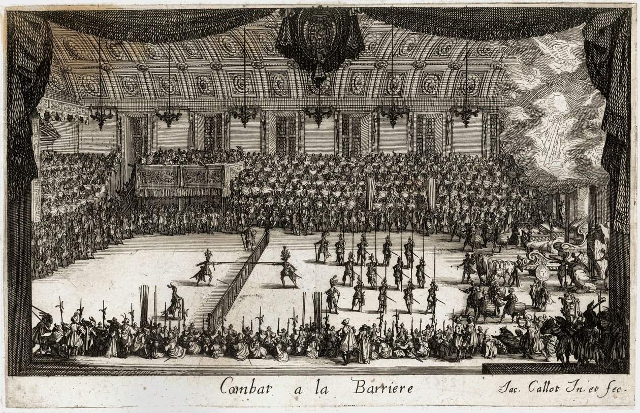 Combat a la barriere：比武......（雕刻） 作者 雅克·卡洛
