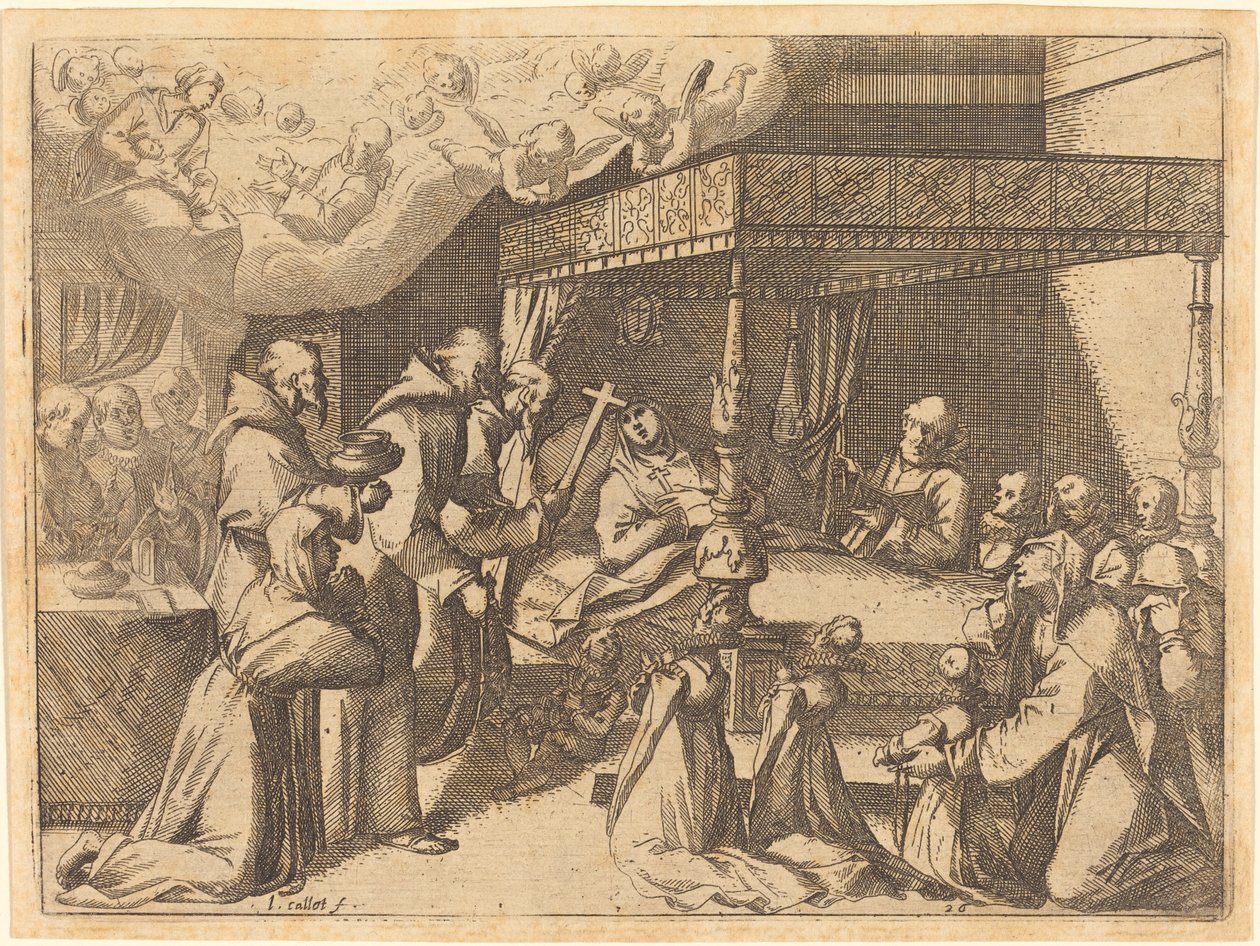 女王之死，1612年。 作者 雅克·卡洛
