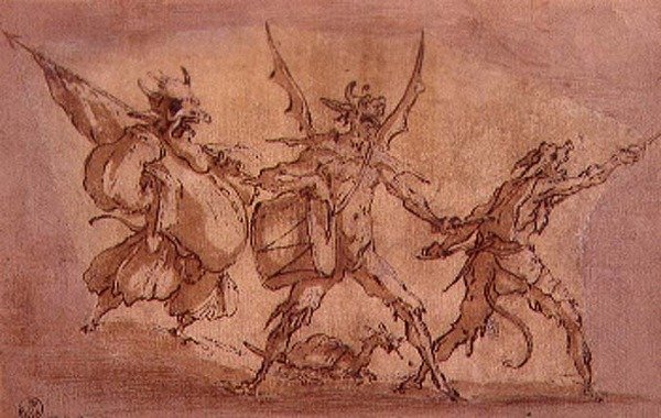 魔鬼火枪手（纸上的钢笔和墨水 作者 雅克·卡洛