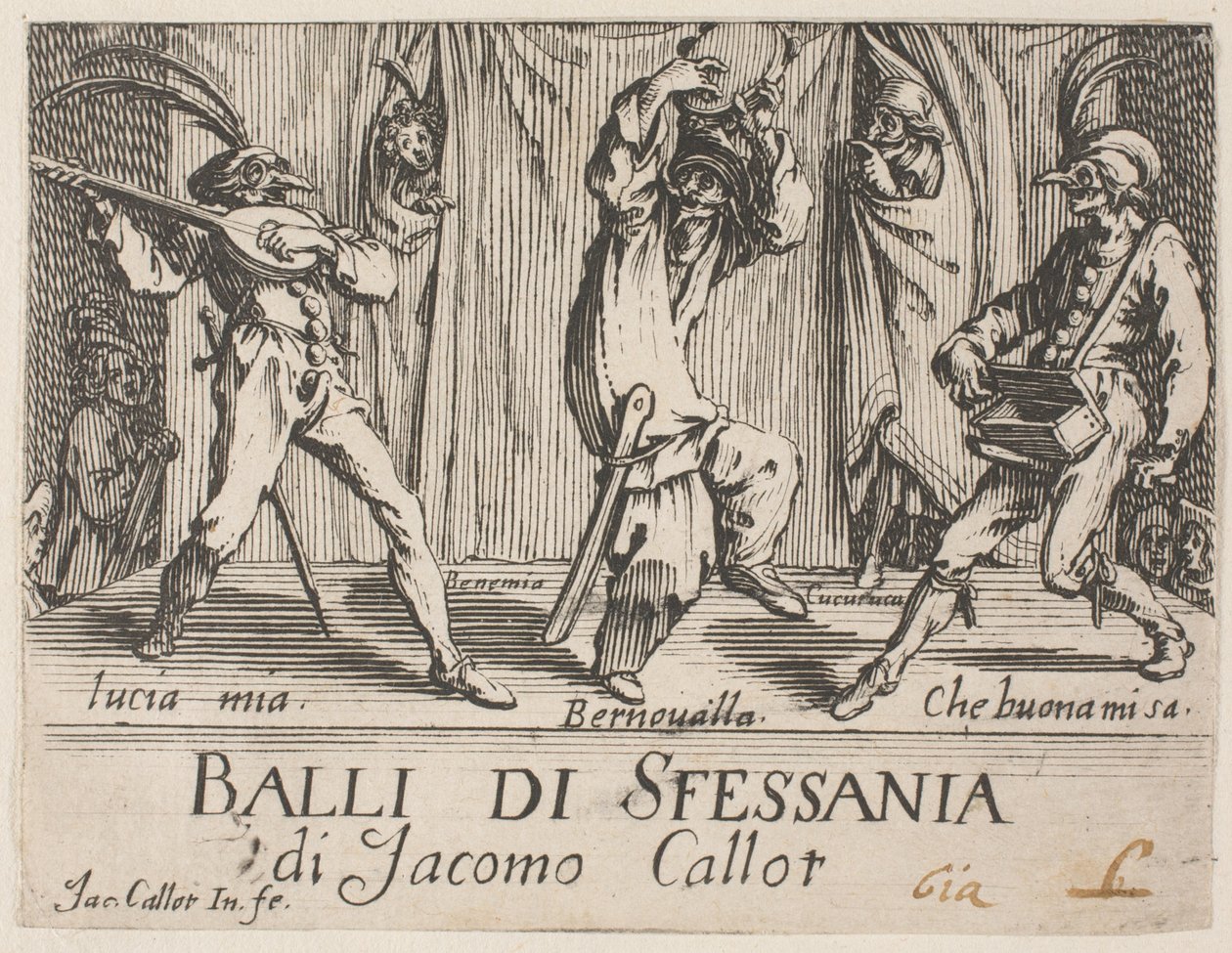 选自《Balli di Sfessania》的插图 作者 雅克·卡洛
