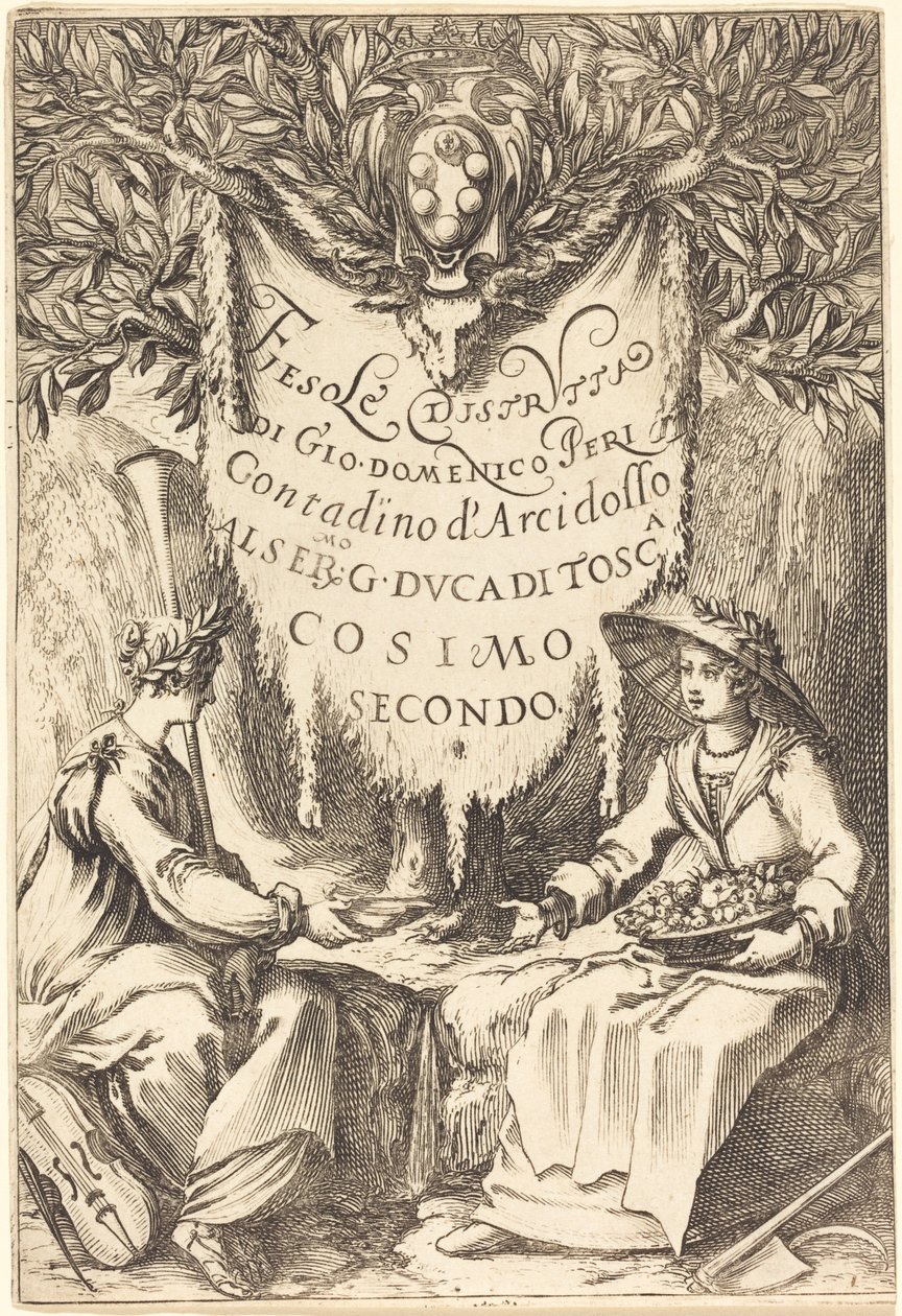 La belle jardiniere, 1619. 作者 雅克·卡洛