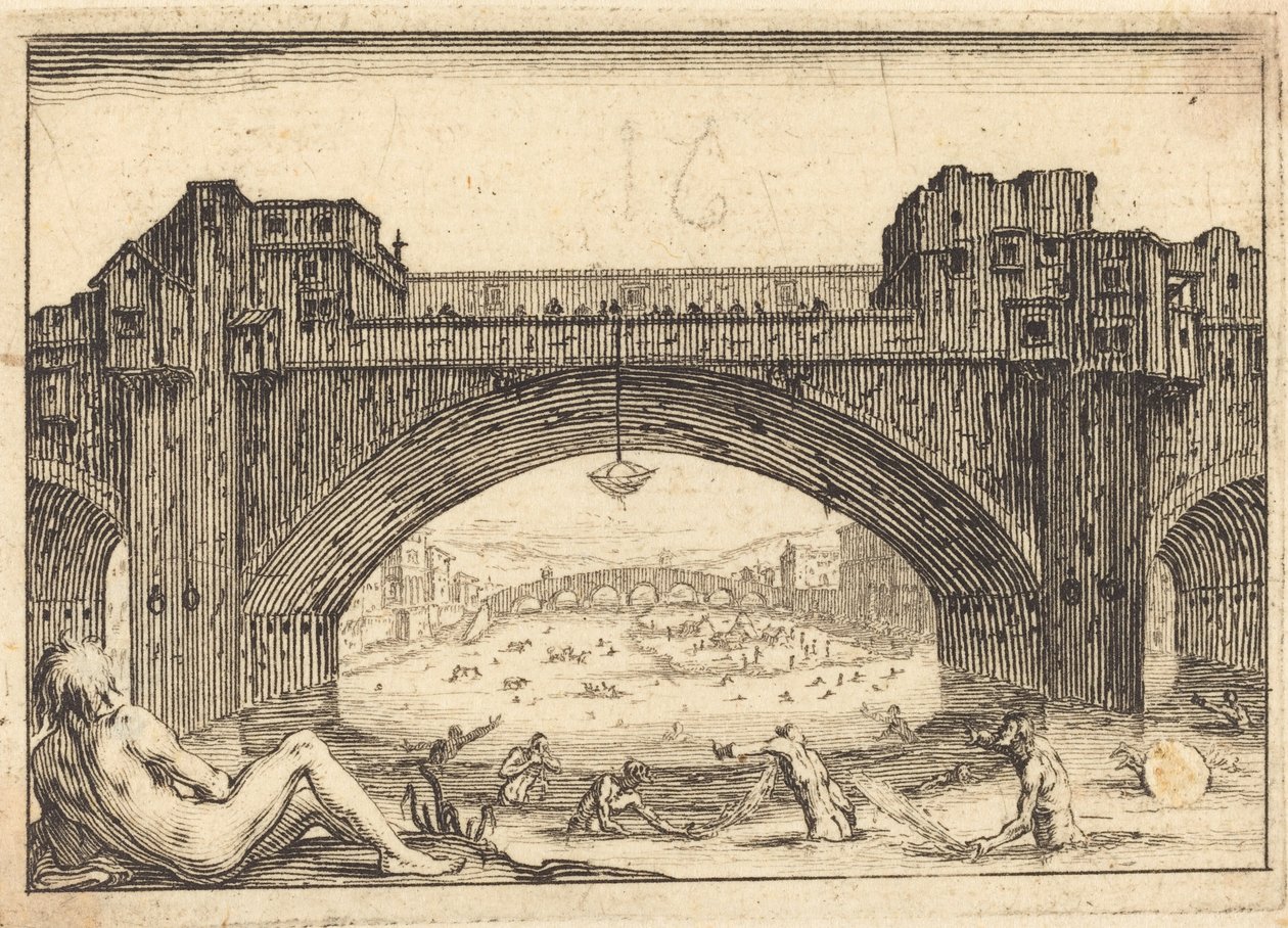 佛罗伦萨韦基奥桥（Ponte Vecchio），佛罗伦萨 作者 雅克·卡洛