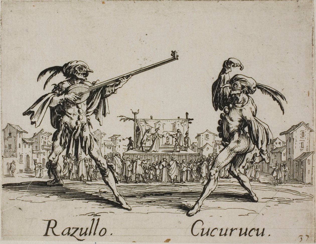 Razullo - Cucurucu，第 19 盘，来自 Balli di Sfessania 作者 雅克·卡洛