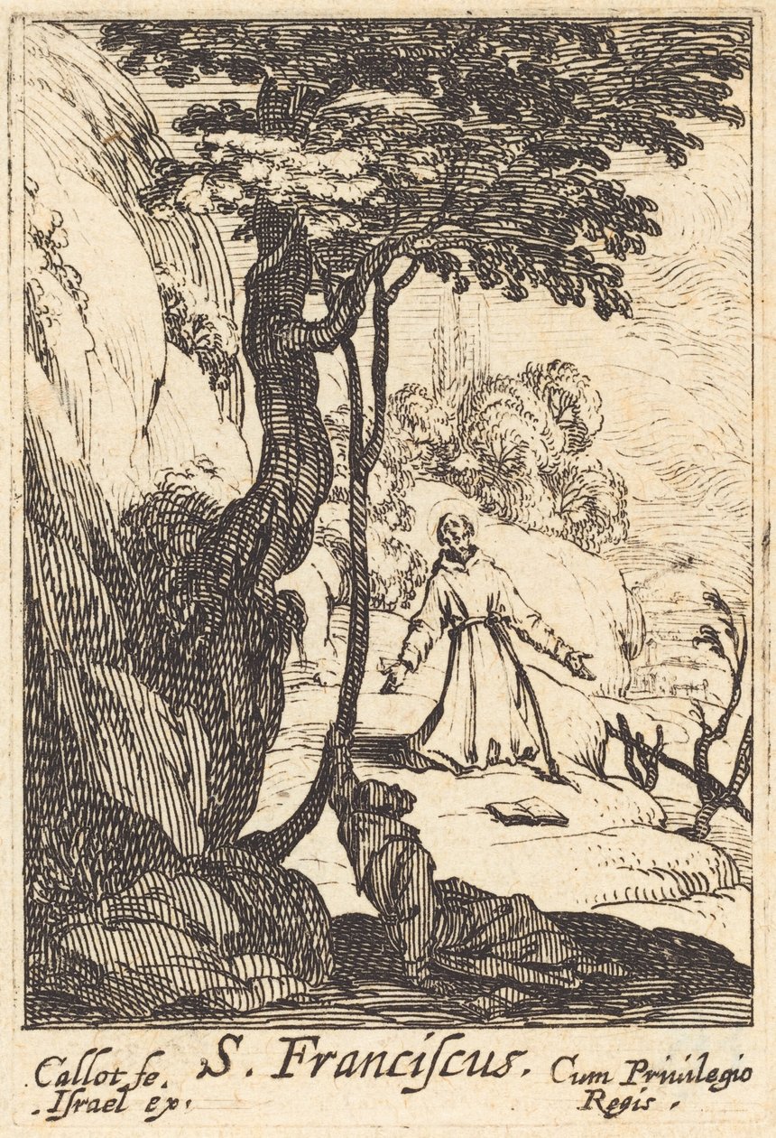 圣弗朗西斯，1592-1635。 作者 雅克·卡洛