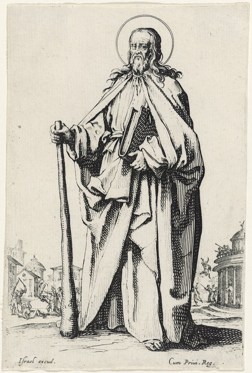 1631年，来自LesGrandsApôtres（The Large Apostles）的Saint James the Less 作者 雅克·卡洛