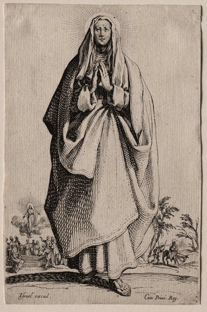 Salvatoris Beatae Mariae Virginis Sanctorum Apostolorum Icones/Les Grands Apôtres（《大使徒》）：圣母》（La Sainte Vierge） 作者 雅克·卡洛