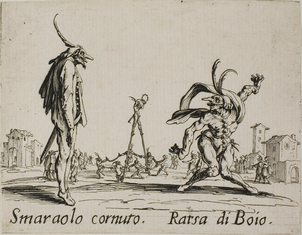 Smaraolo cornuto - Ratsa di Boio，Balli di Sfessania 第 4 盘 作者 雅克·卡洛