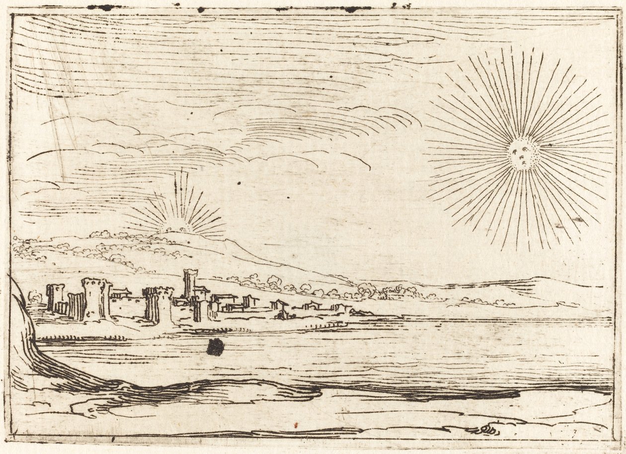 太阳升起，1628年。 作者 雅克·卡洛