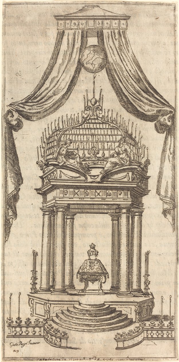 Catafalque，1612年。 作者 雅克·卡洛