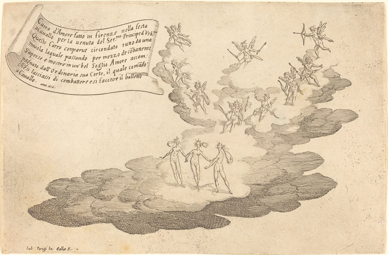 爱的浮萍》，1616年。 作者 雅克·卡洛