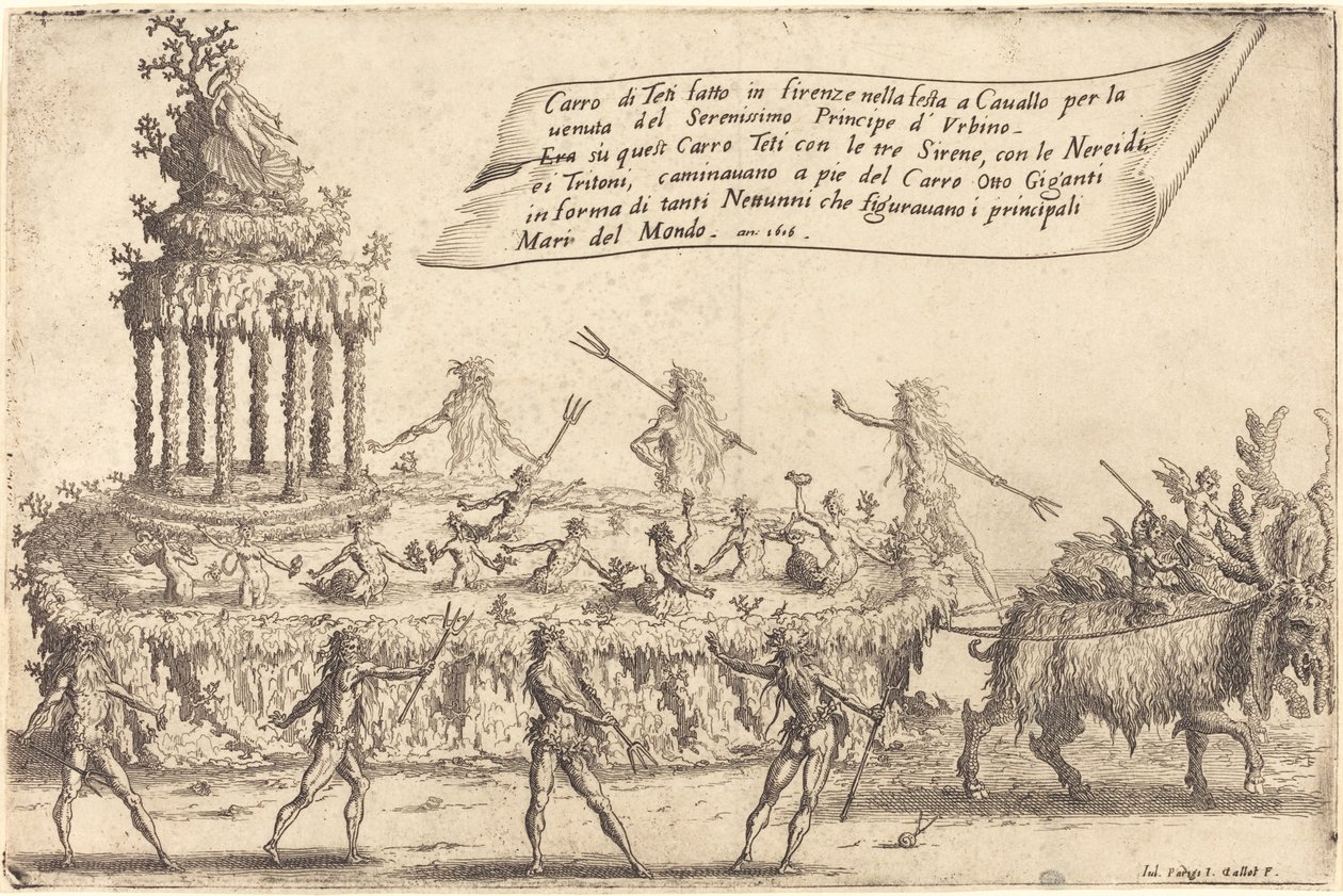 The Float of Thetis, 1616. 作者 雅克·卡洛