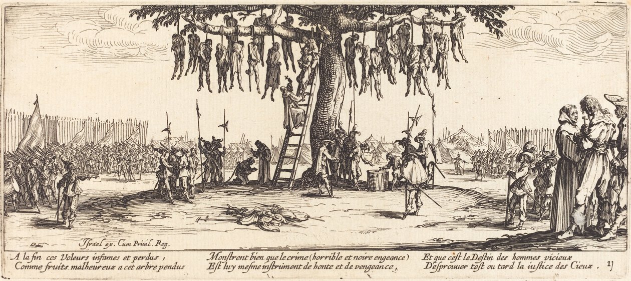 绞刑》，约1633年。 作者 雅克·卡洛