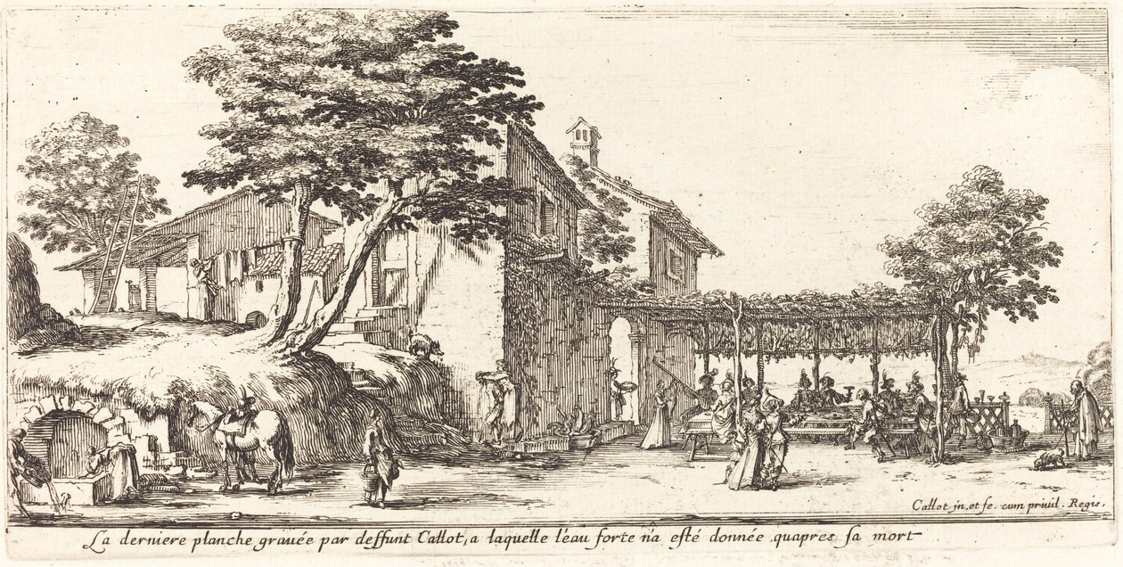 小花架》，1635年。 作者 雅克·卡洛