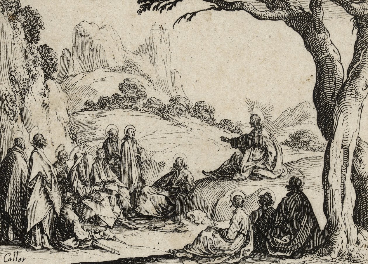 登山宝训，1635年 作者 雅克·卡洛