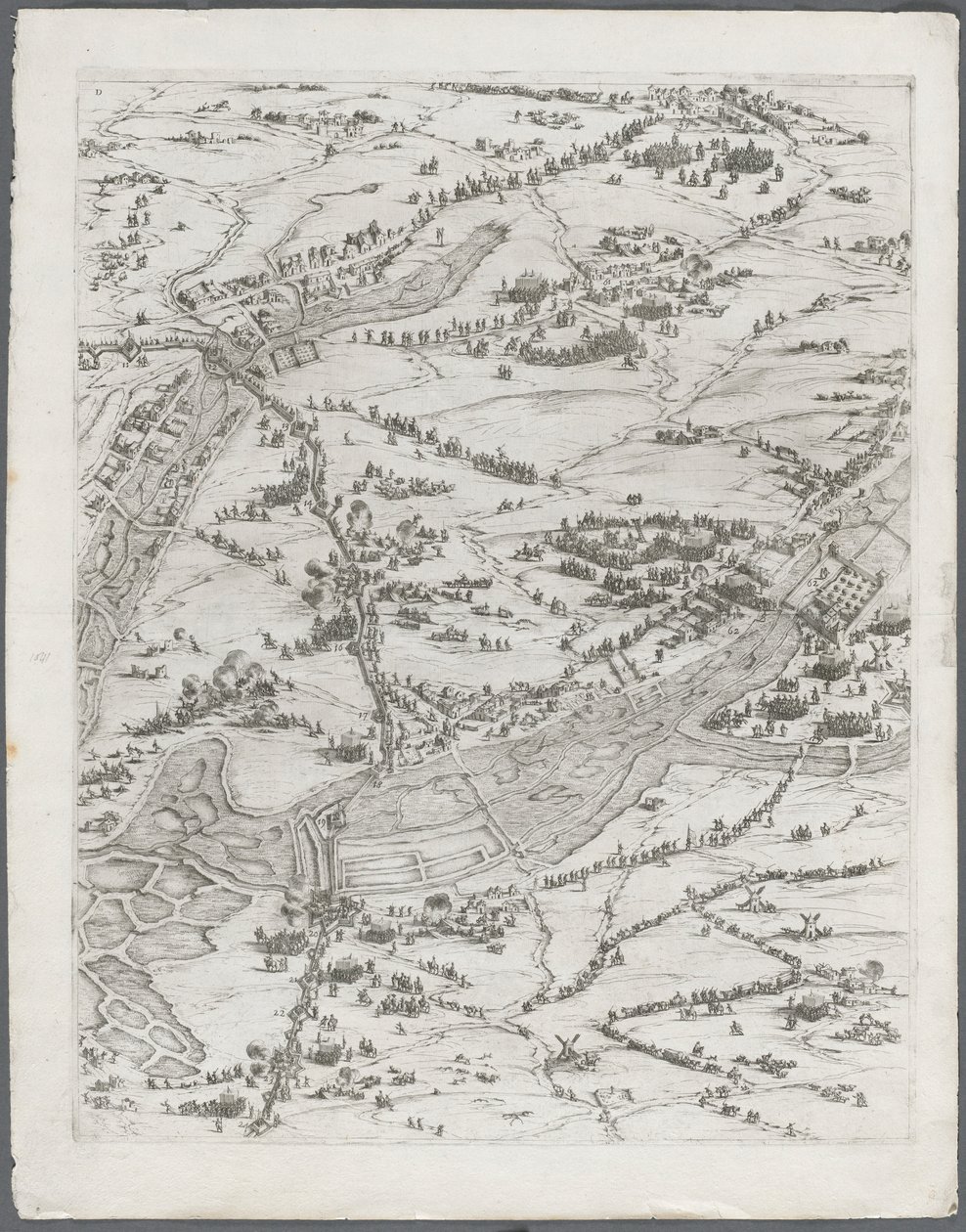 拉罗谢尔围困：第7板，1628年至1630年。 作者 雅克·卡洛