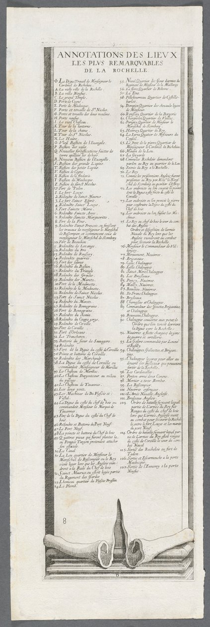 拉罗谢尔围困：第9板，1628年至1630年。 作者 雅克·卡洛