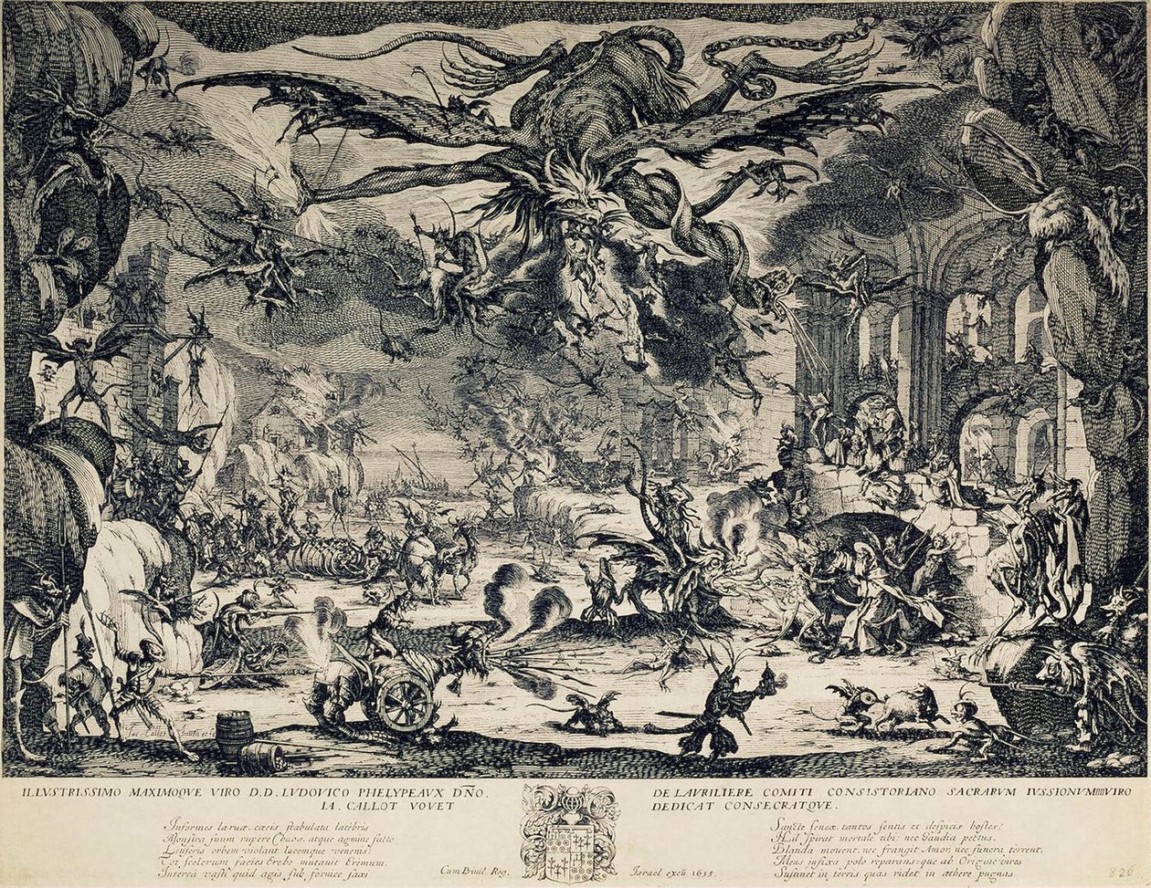 圣安东尼的诱惑》，1635年。   作者 雅克·卡洛