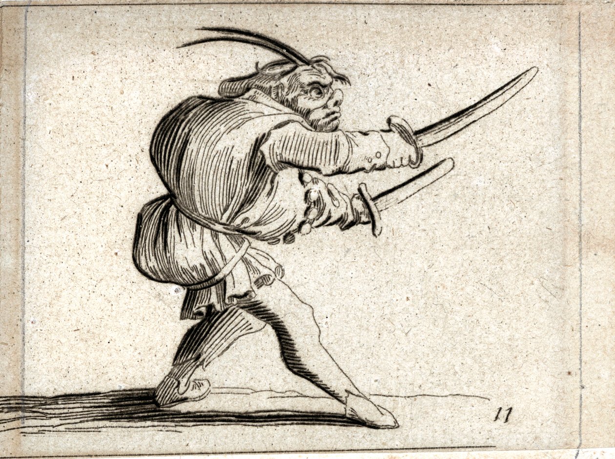 Varie Figure Gobbi ... （雕刻） 作者 雅克·卡洛