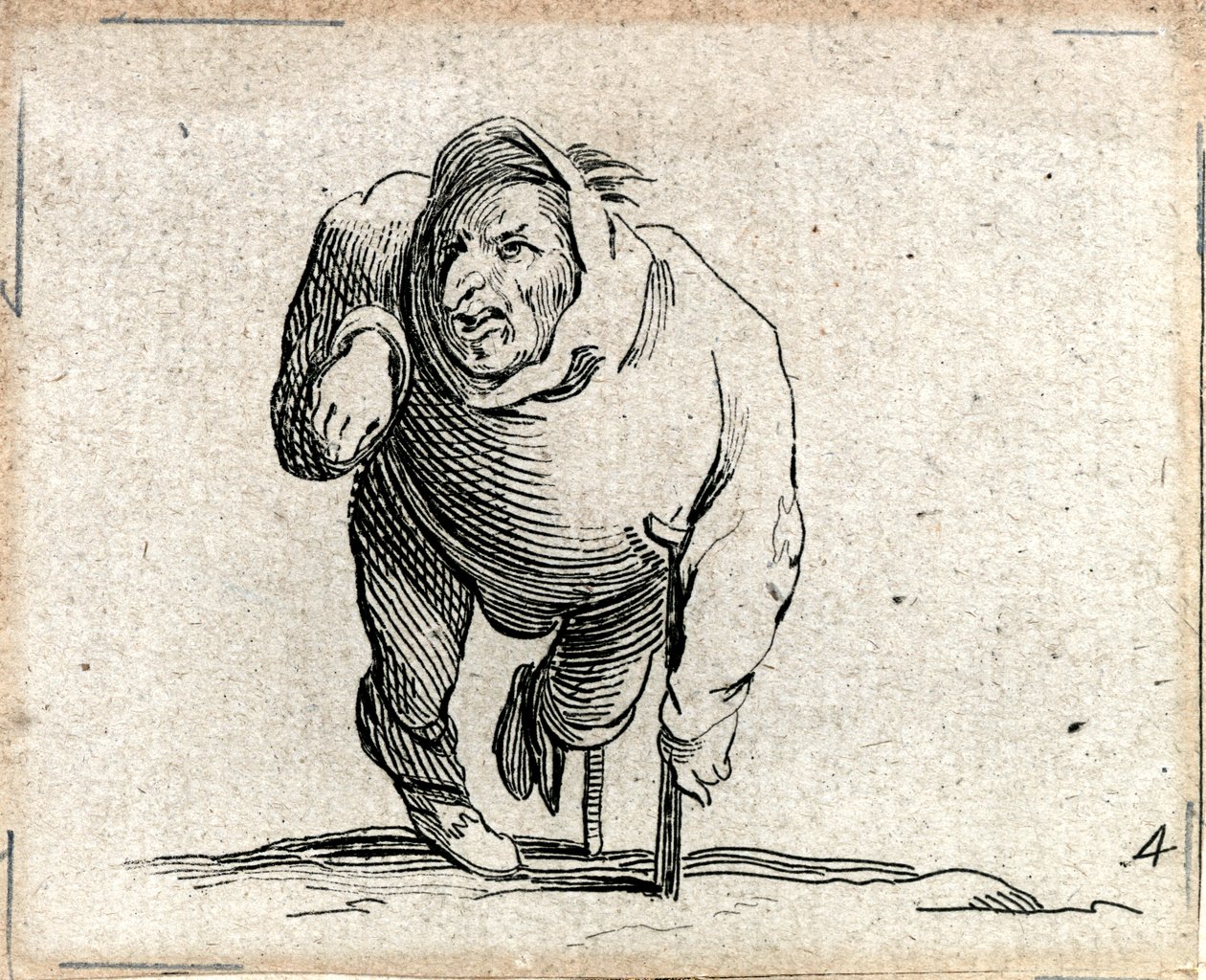 Varie Figure Gobbi ... （雕刻） 作者 雅克·卡洛