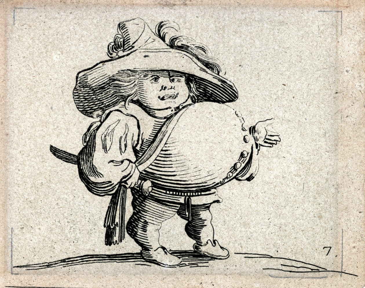 Varie Figure Gobbi ... （雕刻） 作者 雅克·卡洛