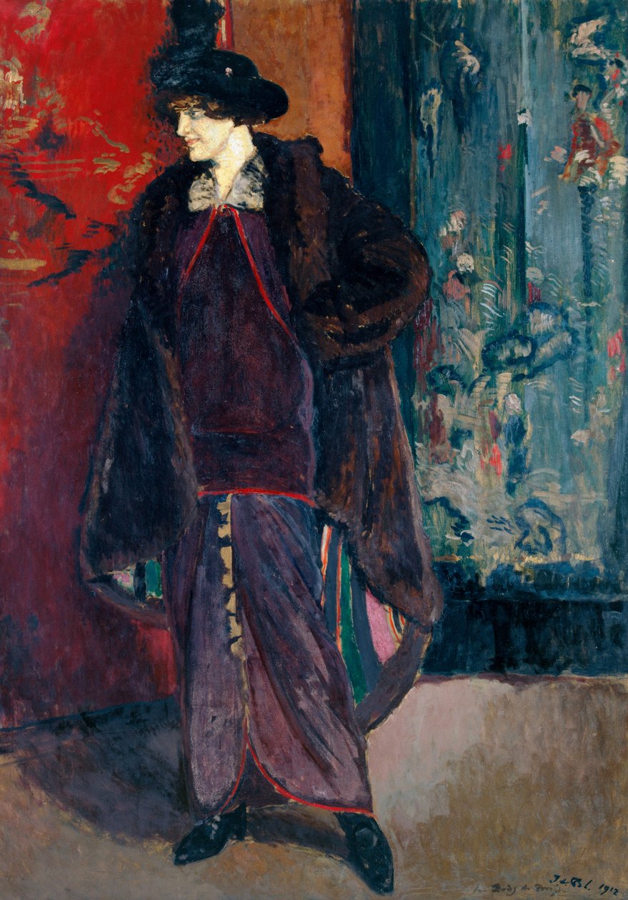 黛西-费洛斯的画像，1912年。 作者 雅克·埃米尔·布兰奇