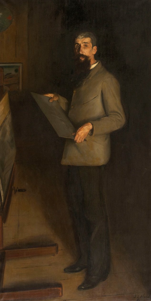 Henri Guérard的肖像，1889年。 作者 雅克·埃米尔·布兰奇