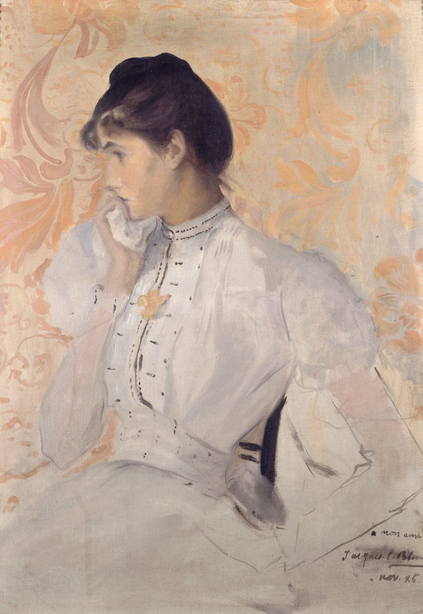 Henriette Chabot的肖像，1886年。 作者 雅克·埃米尔·布兰奇