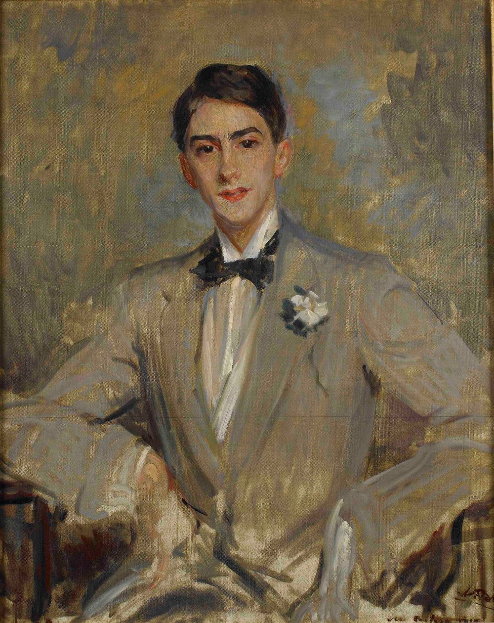 尚·科克多（Jean Cocteau）的肖像，1889-1963年，1912年。 作者 雅克·埃米尔·布兰奇