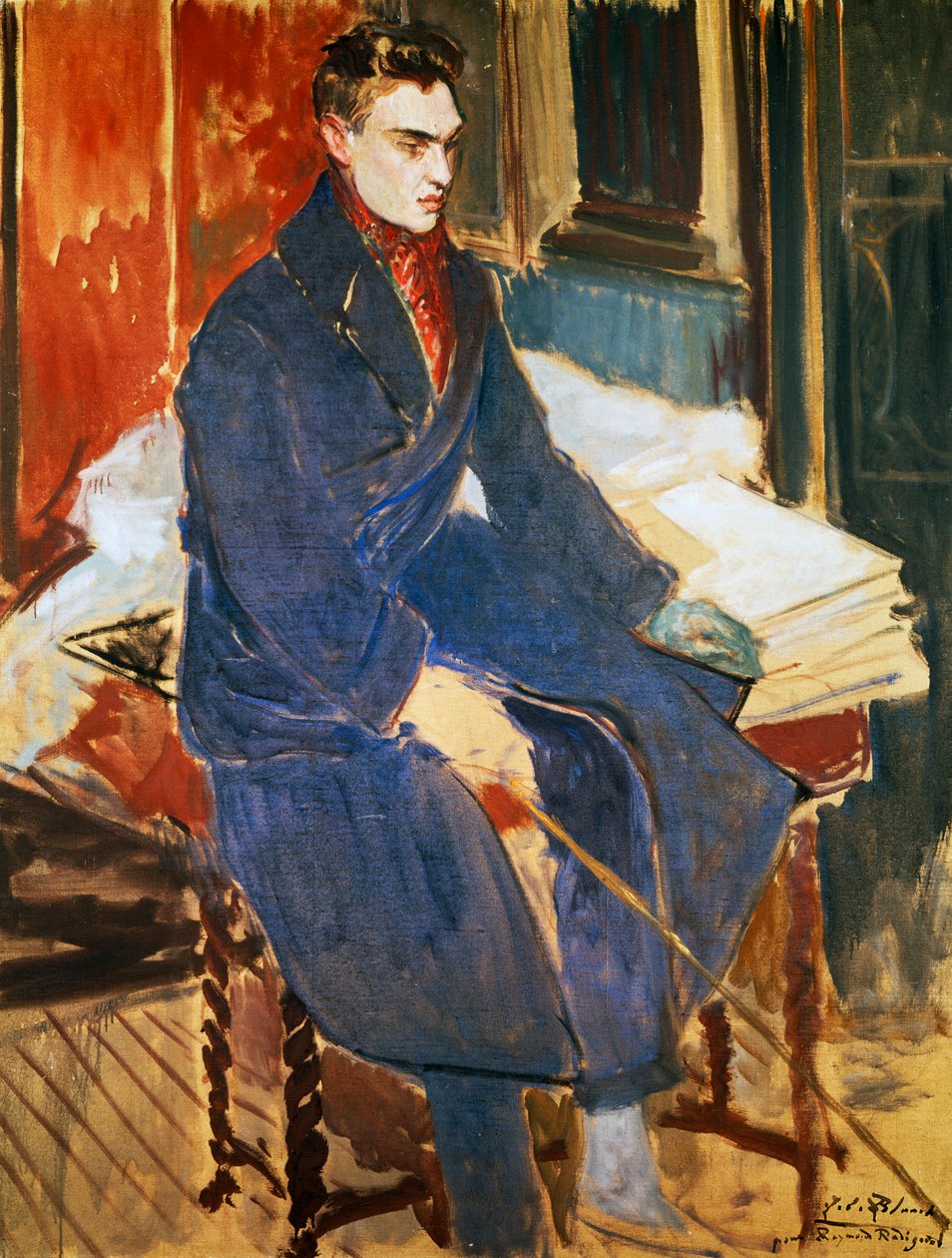 Raymond Radiguet 的肖像（Saint-Maur-des-Fosses） 作者 雅克·埃米尔·布兰奇