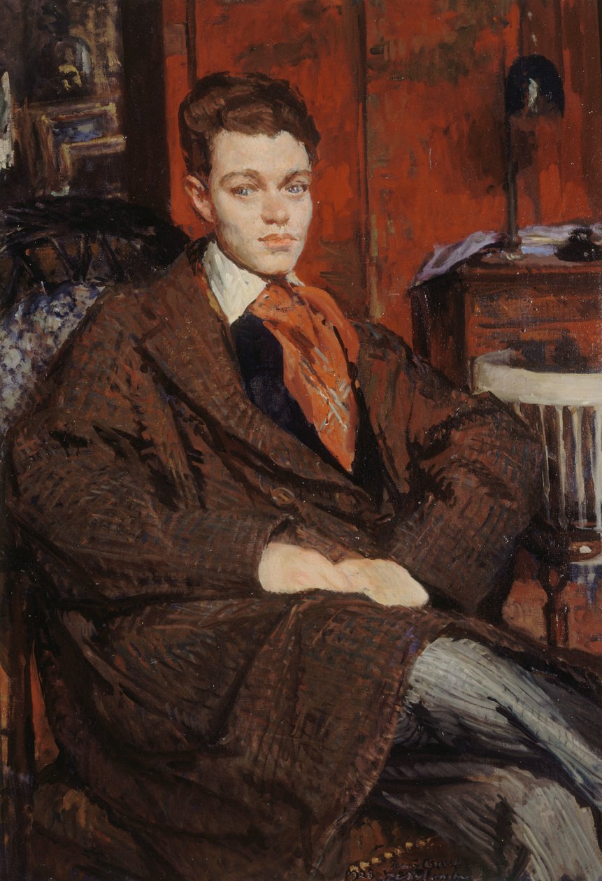 勒内-克里夫的肖像，1900-1935年，1928年。 作者 雅克·埃米尔·布兰奇