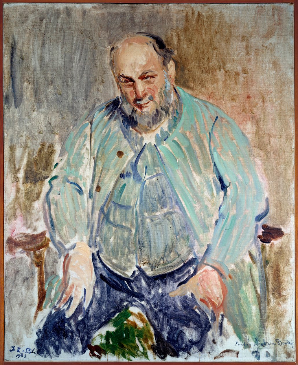 法国雕塑家 Antoine Bourdelle (1861-1929) 的肖像 Jacques Emile (Jacques-Emile) Blanche (1861-1942) 的绘画 作者 雅克·埃米尔·布兰奇