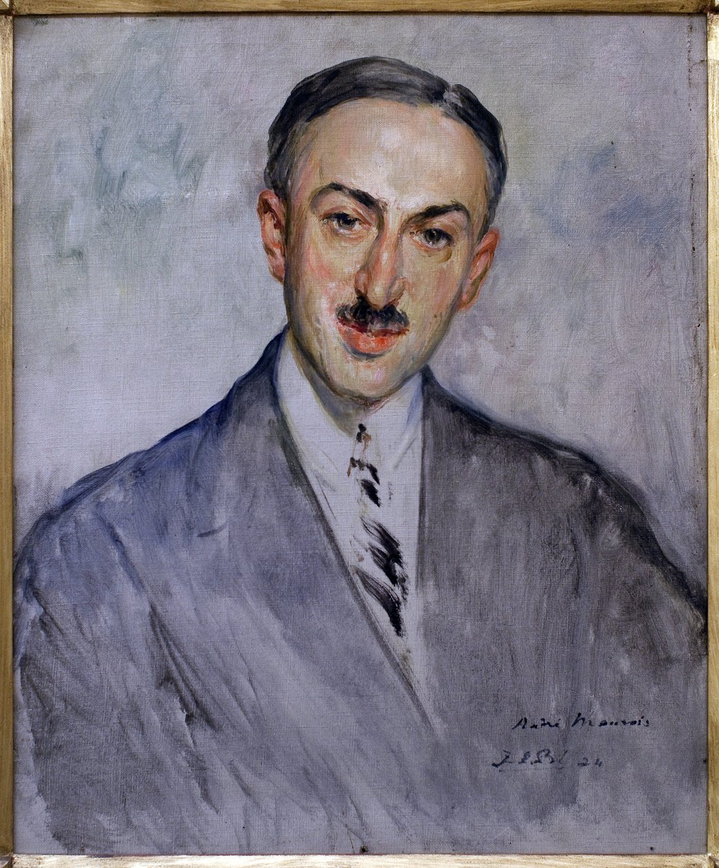 研究安德烈·毛罗伊斯 (Emile Salomon Wilhelm Herzog) 的肖像 作者 雅克·埃米尔·布兰奇