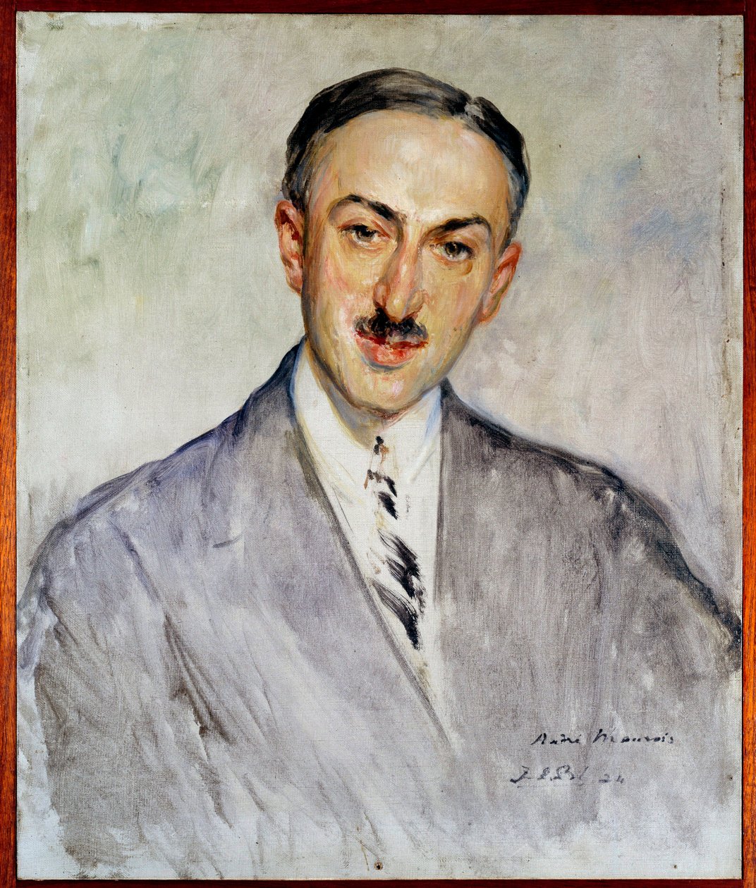 法国作家埃米尔·赫尔佐格 (1885-1967) 的肖像研究 雅克·埃米尔 (Jacques-Emile) Blanche (1861-1942) 1924 年太阳。 0.5x0.41 m 鲁昂，美术博物馆 作者 雅克·埃米尔·布兰奇