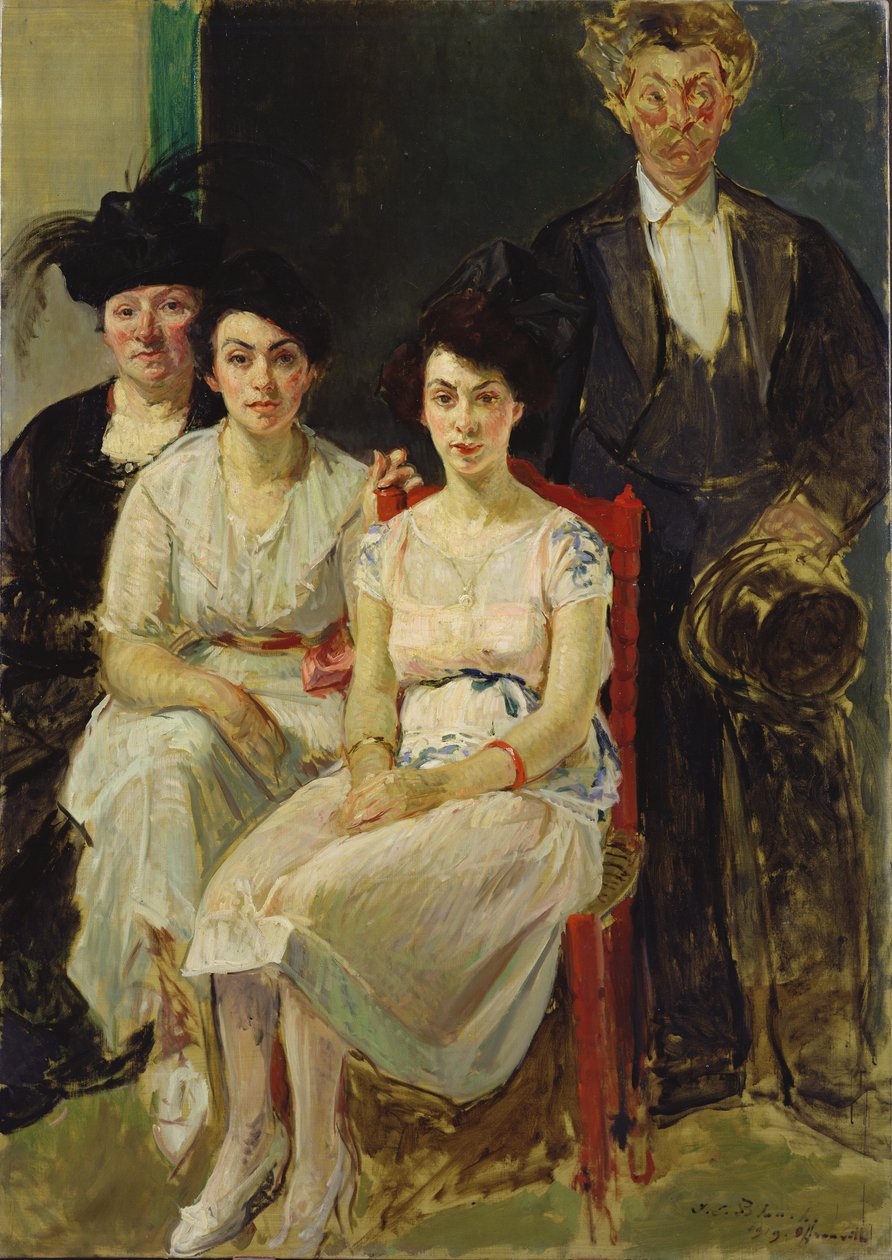 Capelle家族，1919年 作者 雅克·埃米尔·布兰奇