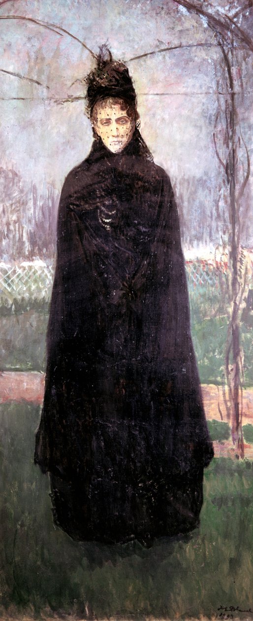 弗吉尼亚·奥尔多尼（Virginia Oldoini）1837-99年，卡斯蒂廖内伯爵夫人，对1893年的记忆，1914年 作者 雅克·埃米尔·布兰奇