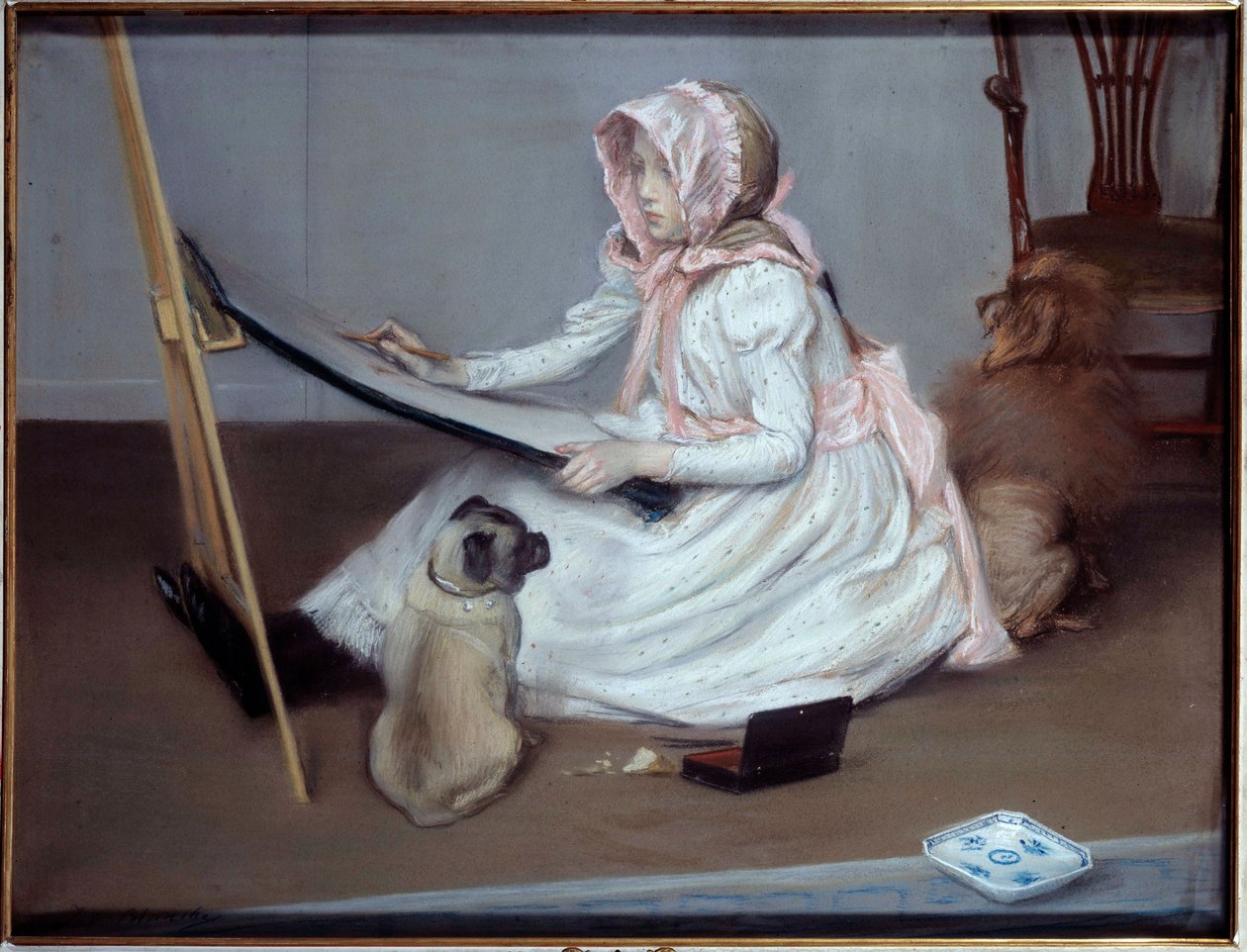 雅克·埃米尔 (Jacques-Emile) 布兰奇 (Jacques-Emile) Blanche (1861-1942) 的画作，20 世纪。 鲁昂，美术博物馆。 作者 雅克·埃米尔·布兰奇