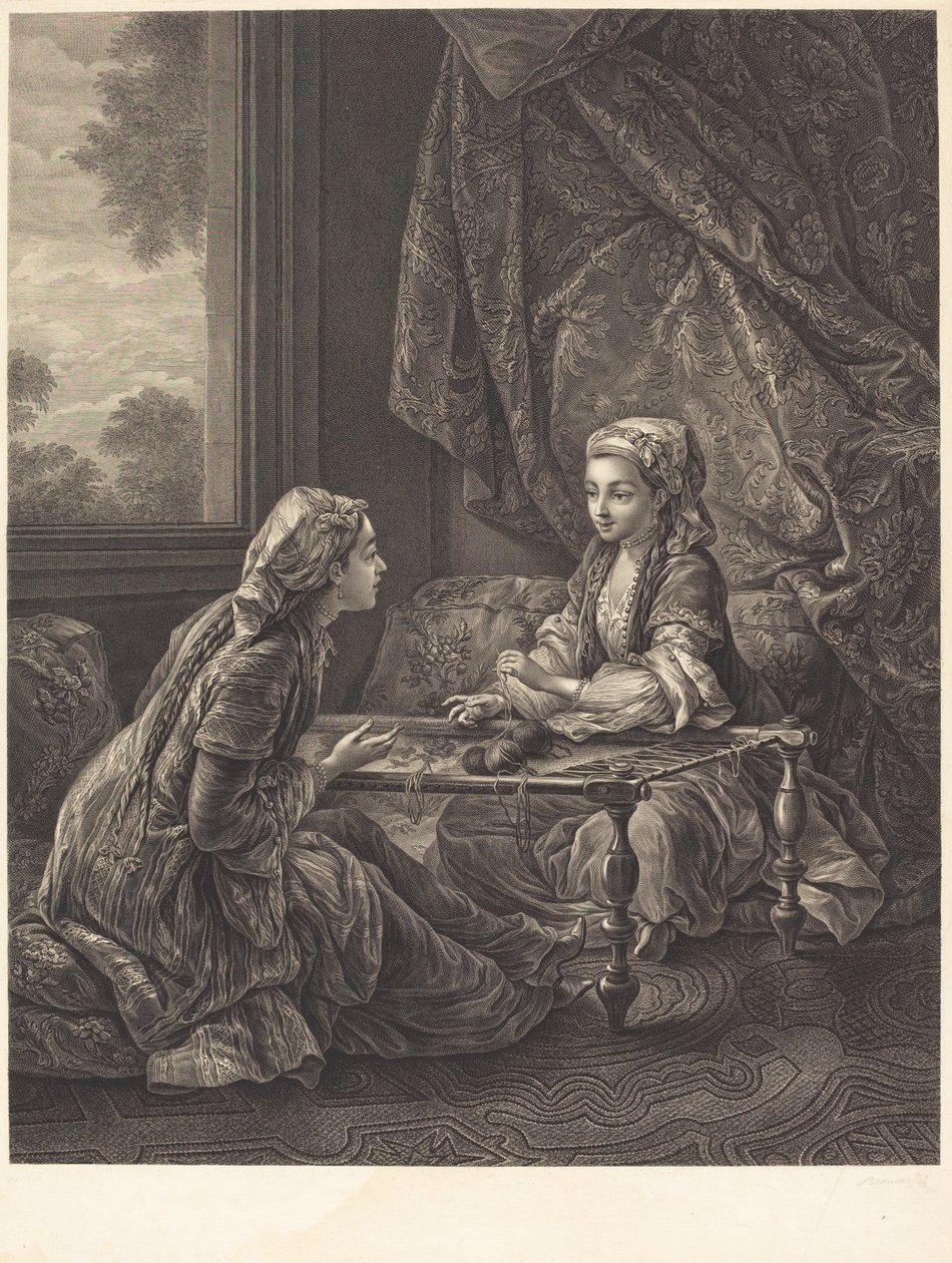 坚定的信心 作者 Carle Van Loo 之后的 Jacques Firmin Beauvarlet
