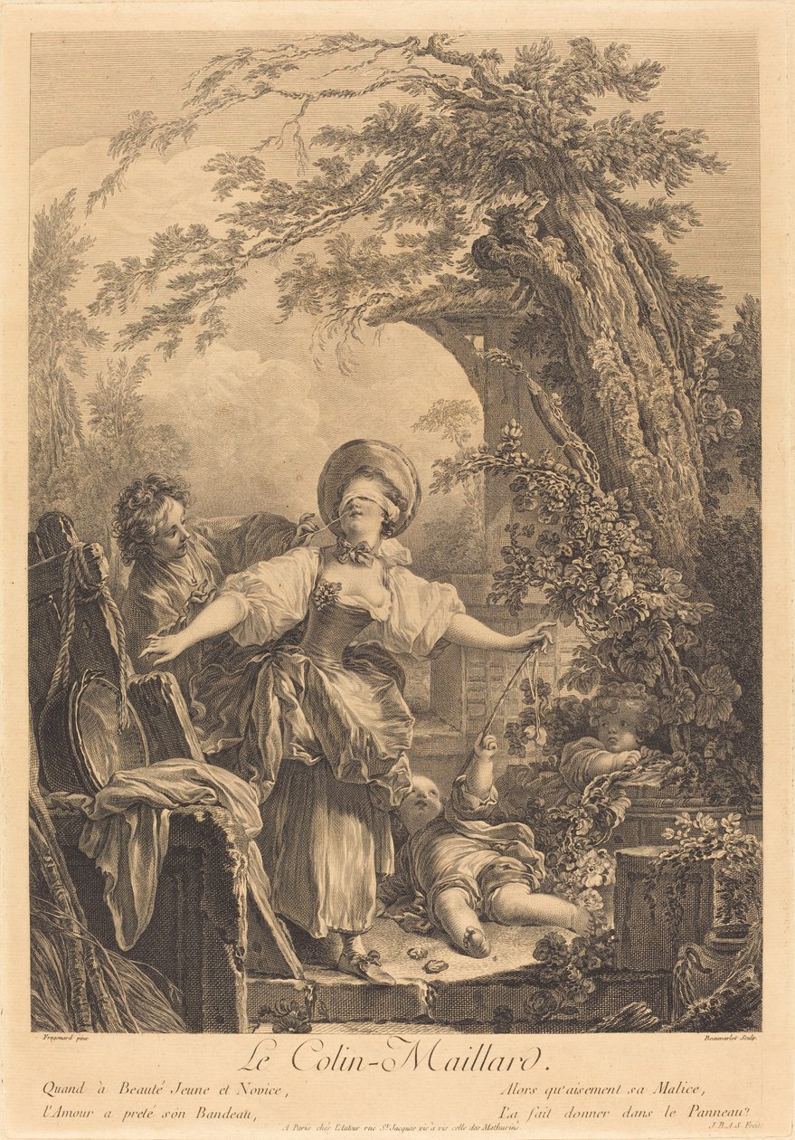 科林-马亚尔 作者 让·奥诺雷·弗拉戈纳尔 (Jean Honoré Fragonard) 之后的雅克·菲尔明·博瓦莱特