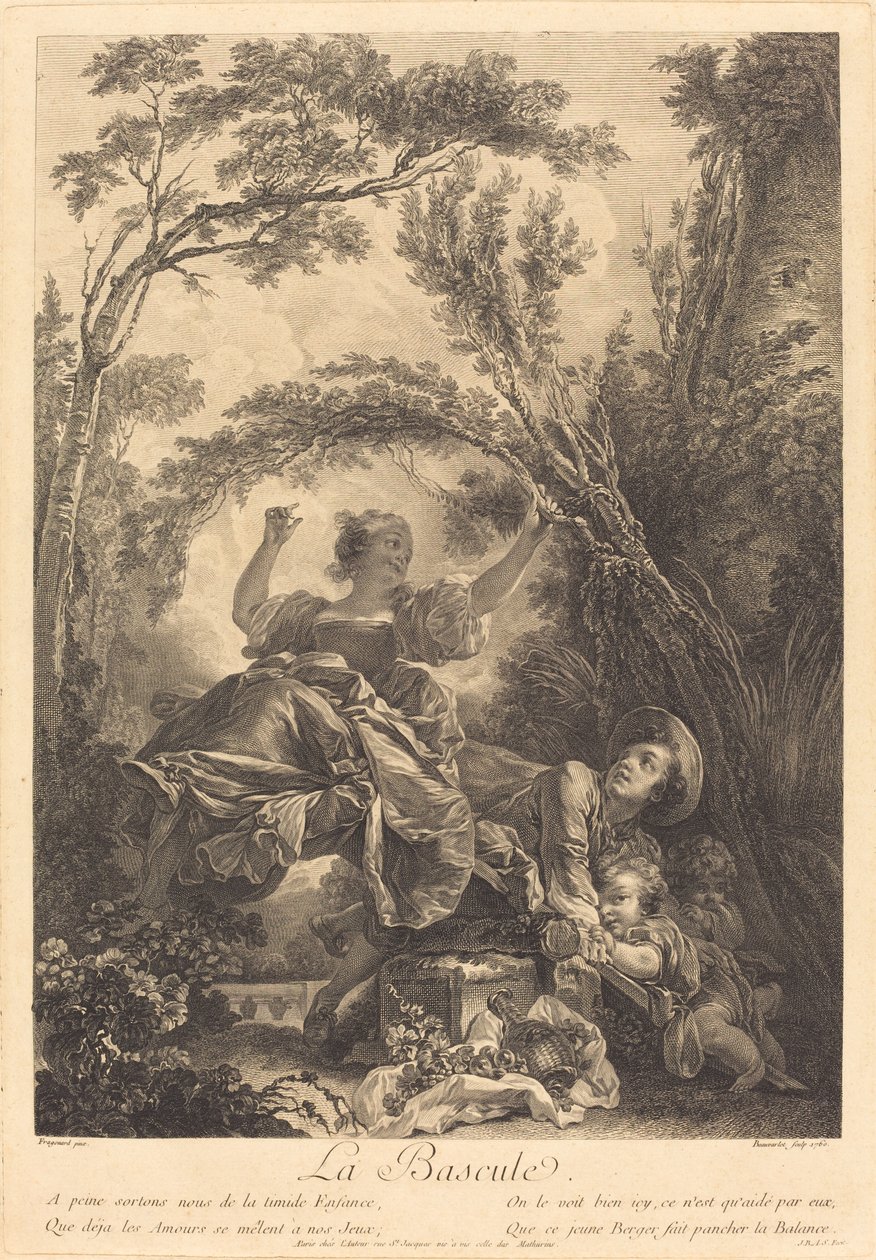 巴斯克勒 作者 让·奥诺雷·弗拉戈纳尔 (Jean Honoré Fragonard) 之后的雅克·菲尔明·博瓦莱特