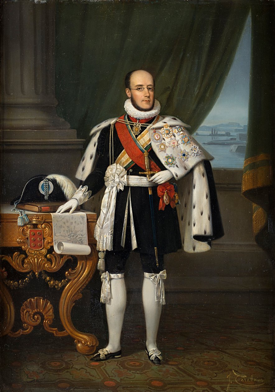 1838-1889年波尔图公爵Infante Luís，未来的葡萄牙国王Luís一世，1860年前。 作者 雅克·弗朗索瓦·卡拉班