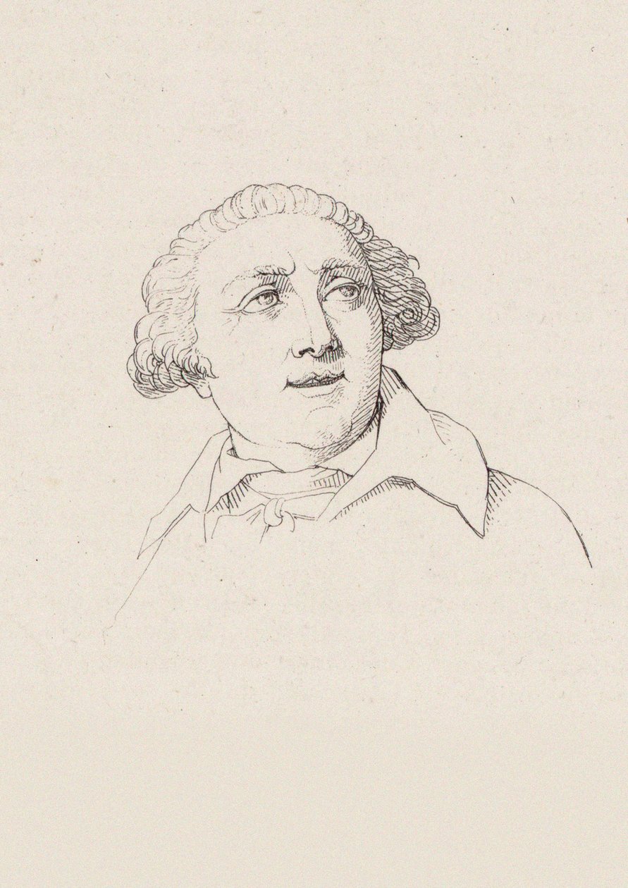 Giovanni Paisiello 1740-1816的肖像。 作者 雅克·弗雷米