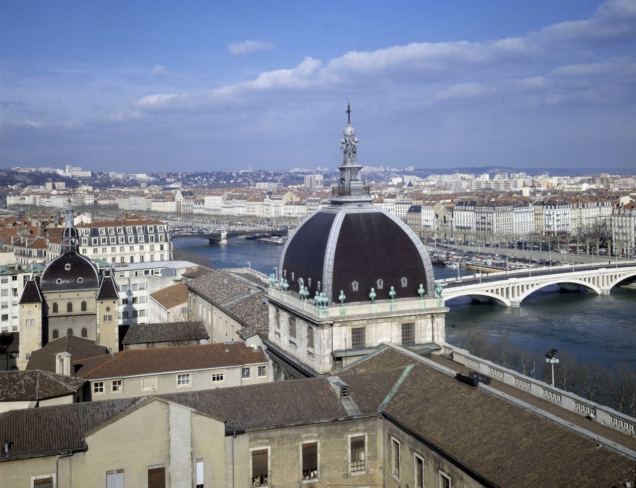 巴洛克式建筑：圆顶酒店 (1741 - 1748) 由建筑师 Jacques Germain (Jacques-Germain) Soufflot (1713-1780) 设计。 里昂，罗纳 (69)。 作者 雅克·格曼（Jacques Germain）Soufflot