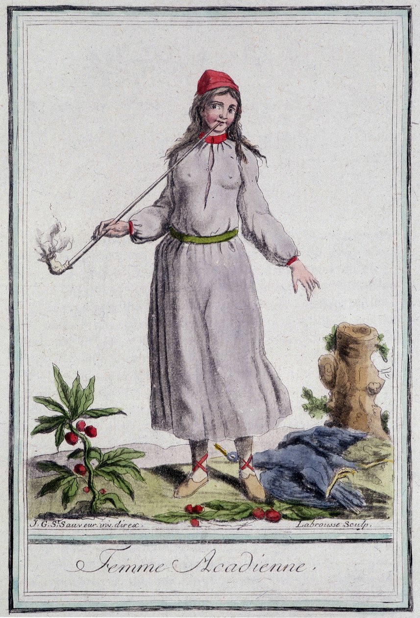 阿卡迪亚女人 - 在 Grasset St Sauveur 编的“”旅行百科全书”中。 1796 作者 雅克·格拉塞德·圣索维尔