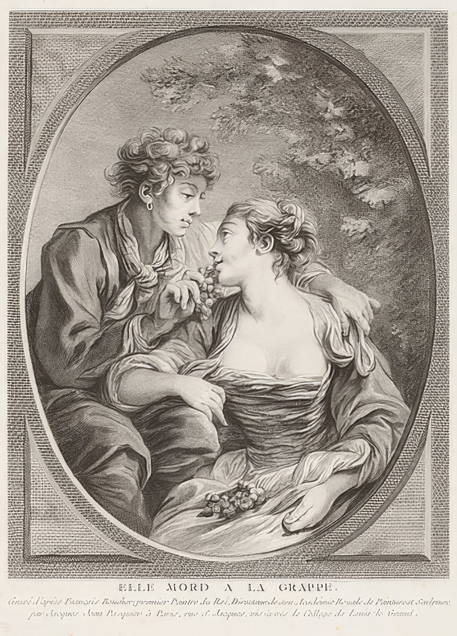 Elle mordàla grappe（她死于葡萄）。 1768 作者 雅克·让·帕斯奎尔