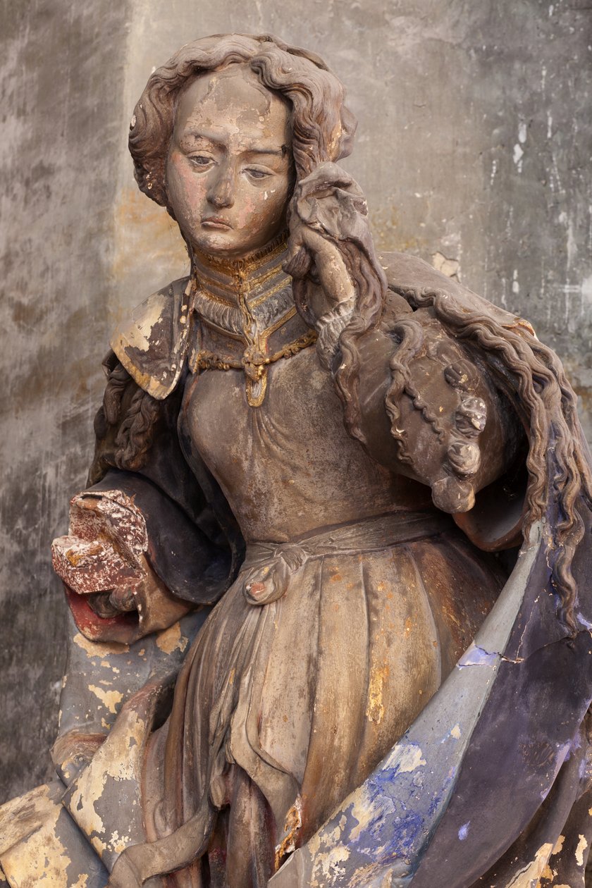 St. Mary Magdalene (painted plaster) 作者 雅克·朱伯特